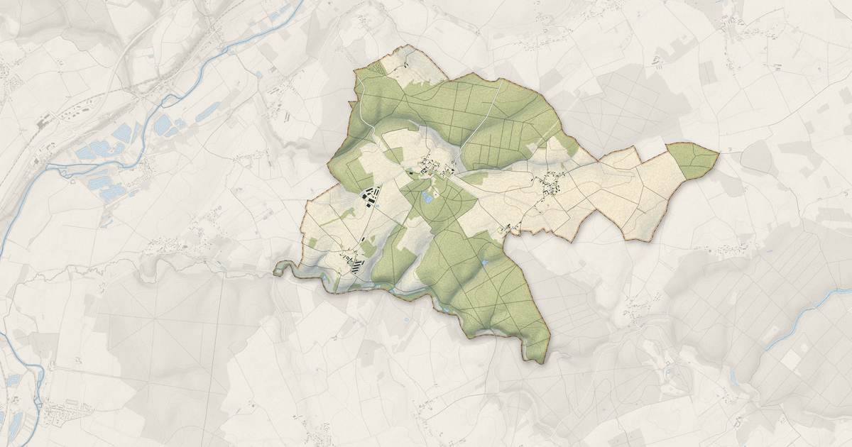 Portrait cartographique de Renay : relief, eau, forêts, bâti et voies, calculés à partir des données de l'IGN