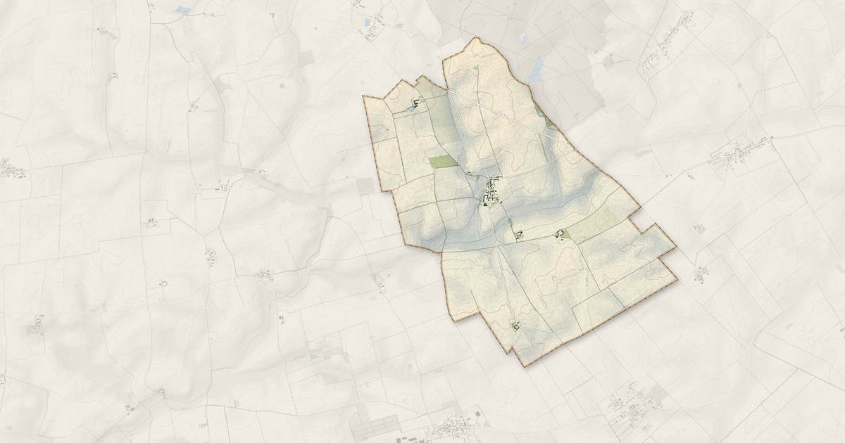Portrait cartographique de Roches : relief, eau, forêts, bâti et voies, calculés à partir des données de l'IGN