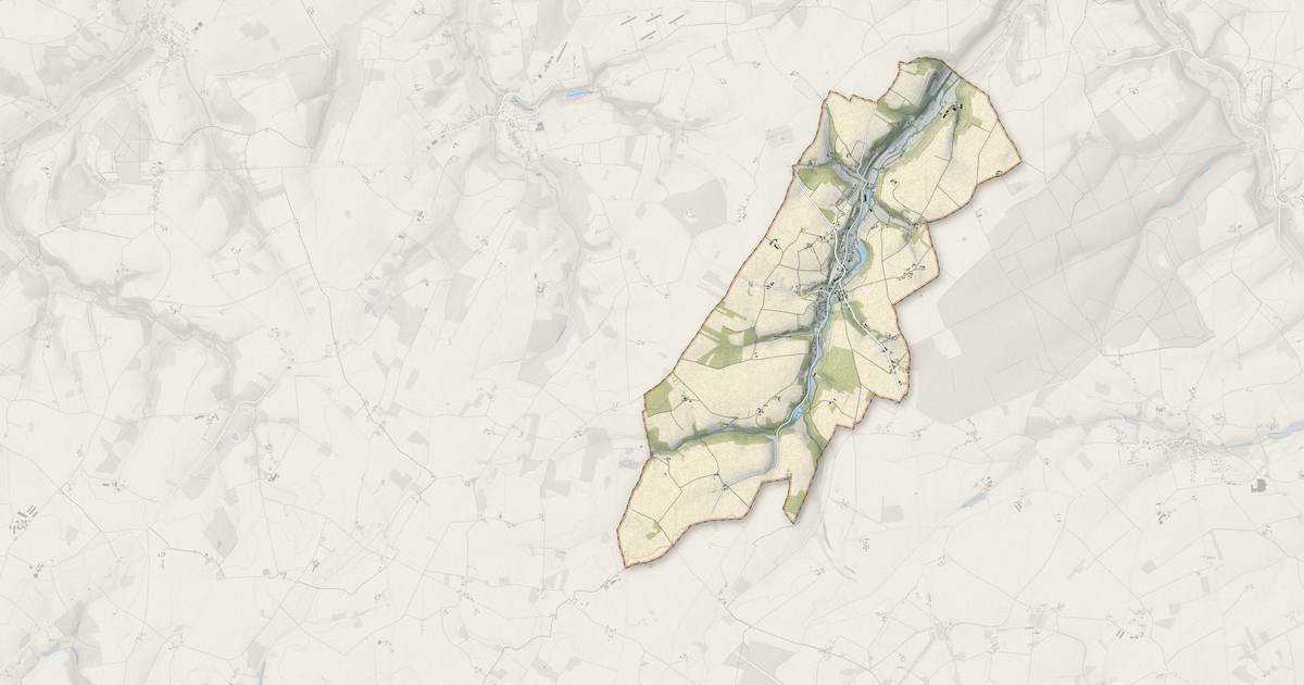 Portrait cartographique de Saint-Arnoult : relief, eau, forêts, bâti et voies, calculés à partir des données de l'IGN
