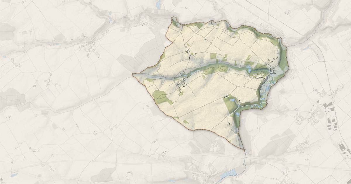 Portrait cartographique de Saint-Bohaire : relief, eau, forêts, bâti et voies, calculés à partir des données de l'IGN