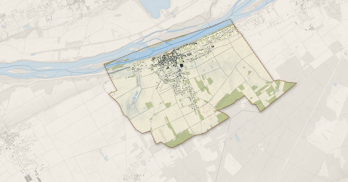 Portrait cartographique de Saint-Dyé-sur-Loire : relief, eau, forêts, bâti et voies, calculés à partir des données de l'IGN