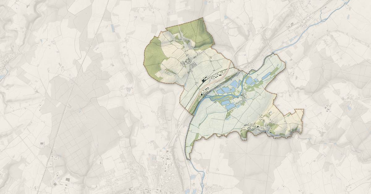 Portrait cartographique de Saint-Firmin-des-Prés : relief, eau, forêts, bâti et voies, calculés à partir des données de l'IGN