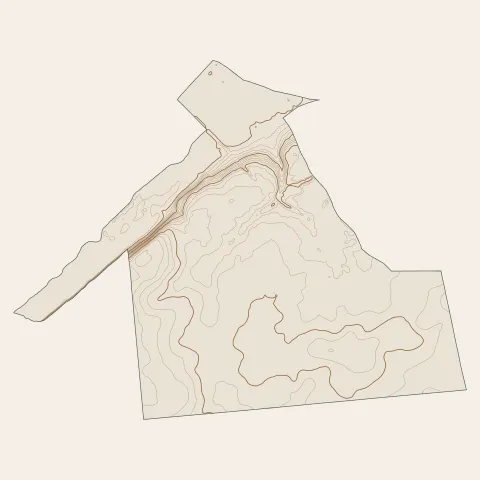 Saint-Gervais-la-Forêt : courbes de niveau