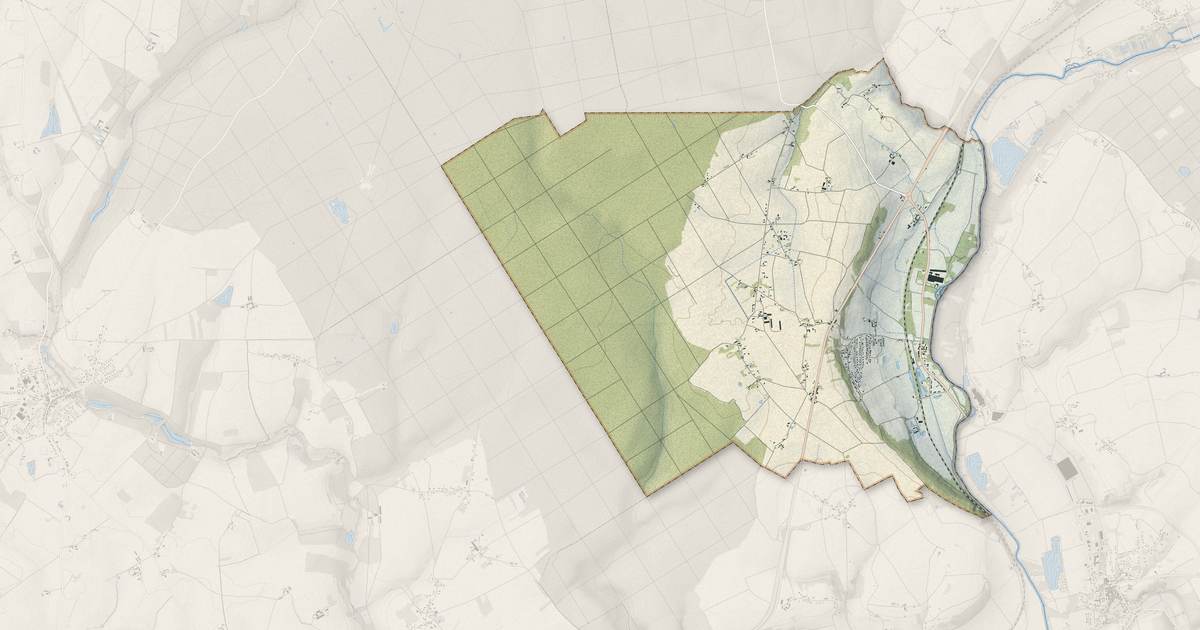 Portrait cartographique de Saint-Hilaire-la-Gravelle : relief, eau, forêts, bâti et voies, calculés à partir des données de l'IGN