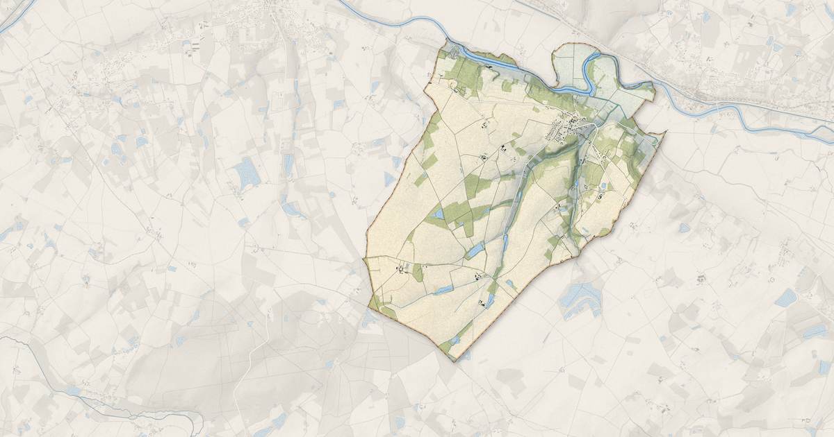 Portrait cartographique de Saint-Loup : relief, eau, forêts, bâti et voies, calculés à partir des données de l'IGN