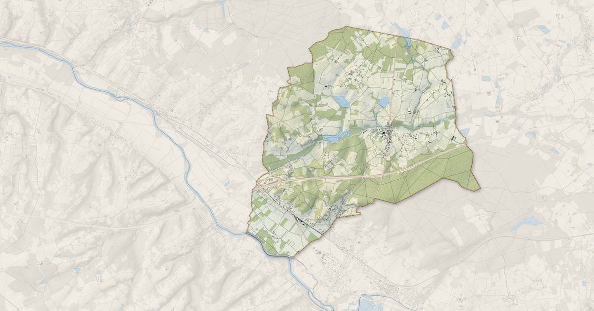 Portrait cartographique de Saint-Romain-sur-Cher : relief, eau, forêts, bâti et voies, calculés à partir des données de l'IGN