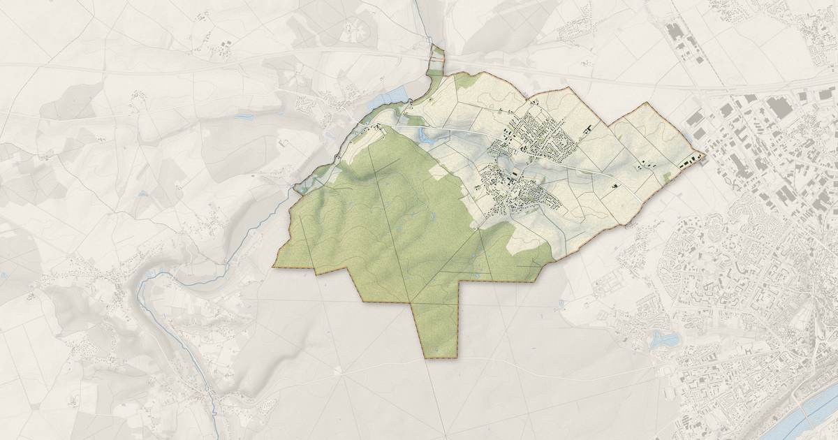 Portrait cartographique de Saint-Sulpice-de-Pommeray : relief, eau, forêts, bâti et voies, calculés à partir des données de l'IGN
