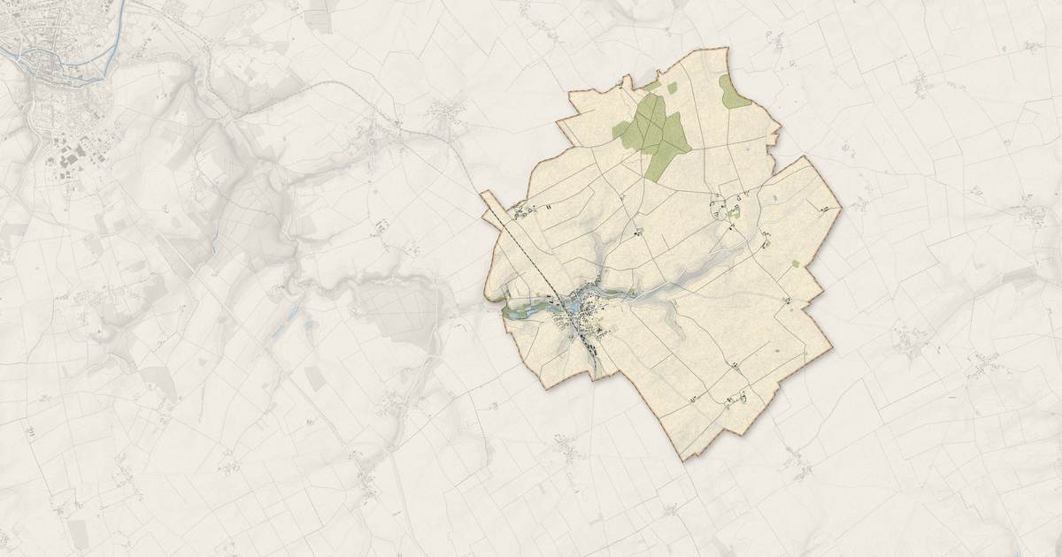 Portrait cartographique de Selommes : relief, eau, forêts, bâti et voies, calculés à partir des données de l'IGN