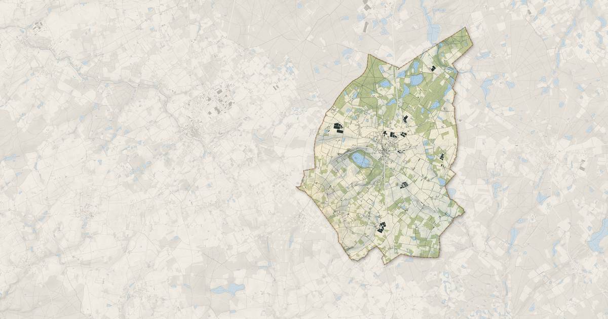 Portrait cartographique de Soings-en-Sologne : relief, eau, forêts, bâti et voies, calculés à partir des données de l'IGN