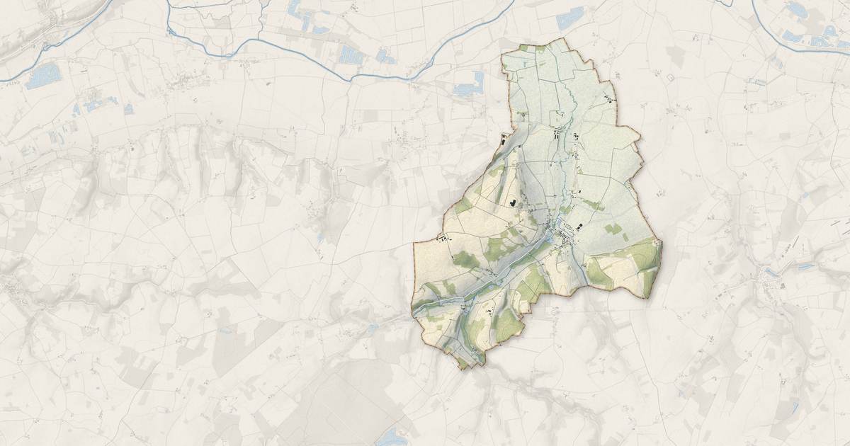 Portrait cartographique de Ternay : relief, eau, forêts, bâti et voies, calculés à partir des données de l'IGN