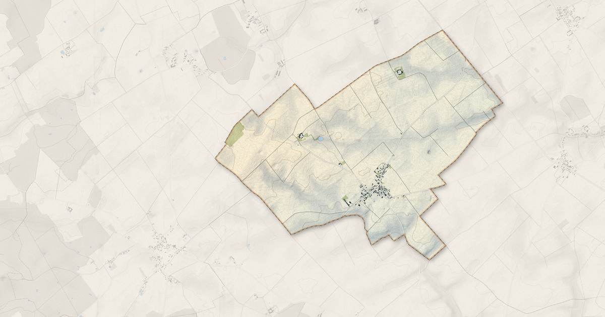Portrait cartographique de Tourailles : relief, eau, forêts, bâti et voies, calculés à partir des données de l'IGN