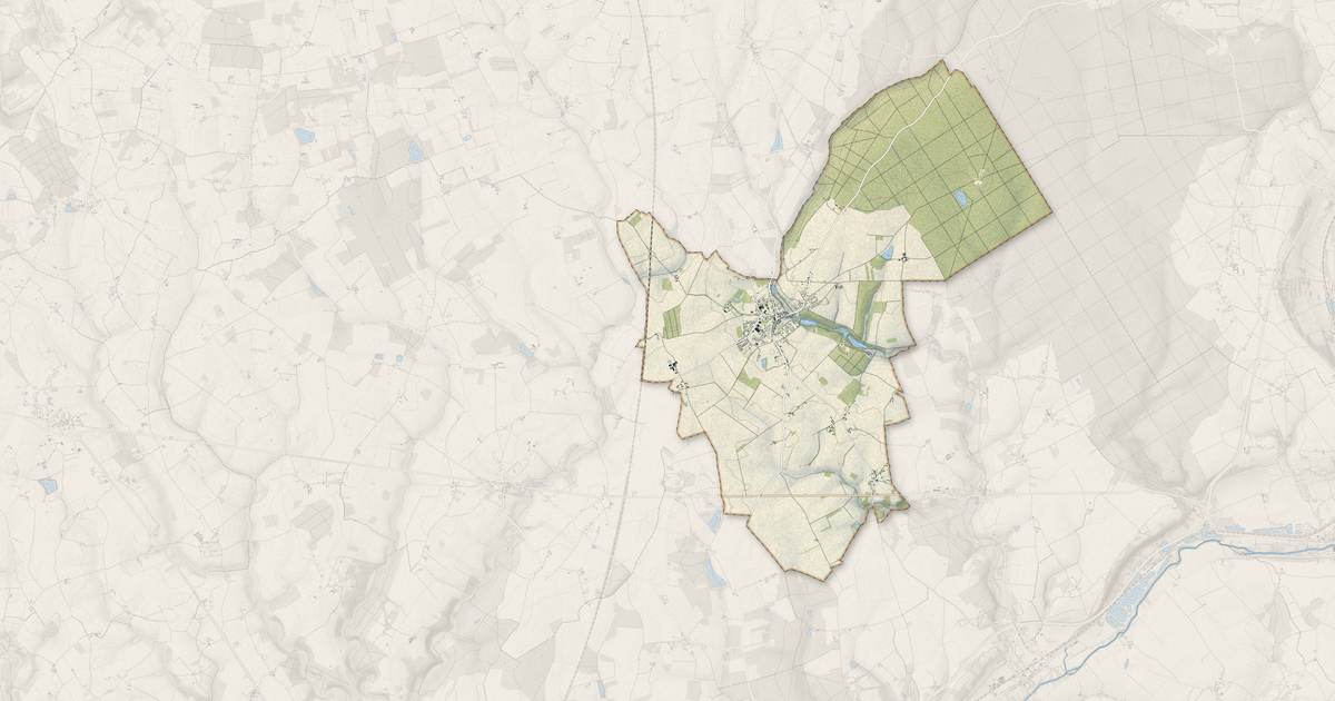 Portrait cartographique de La Ville-aux-Clercs : relief, eau, forêts, bâti et voies, calculés à partir des données de l'IGN