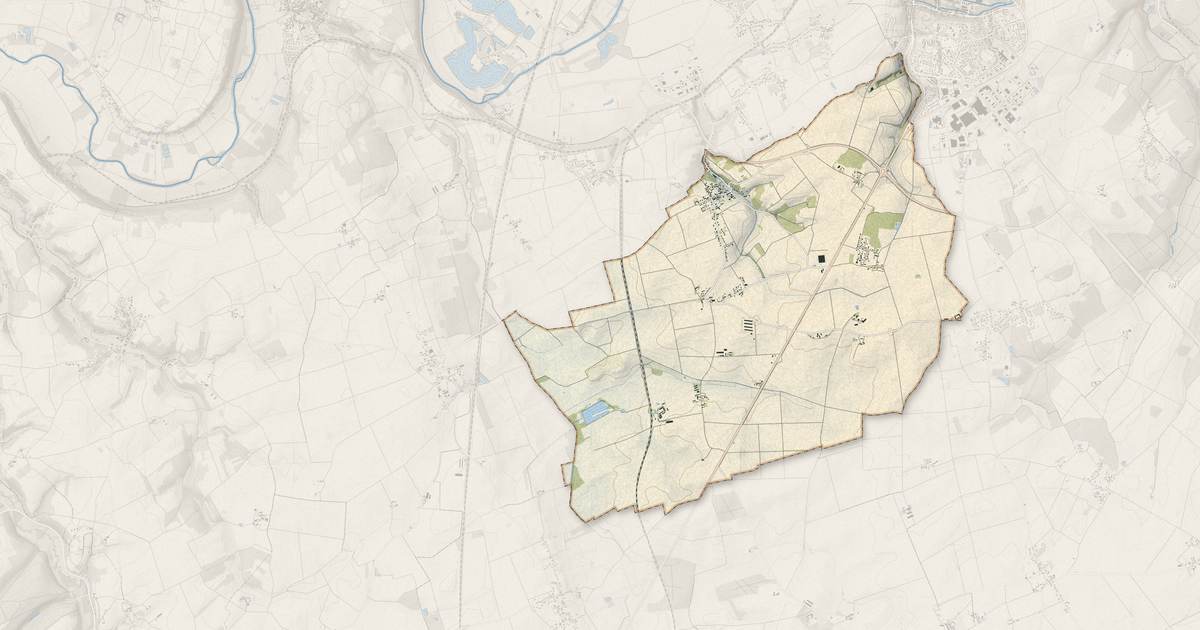 Portrait cartographique de Villerable : relief, eau, forêts, bâti et voies, calculés à partir des données de l'IGN