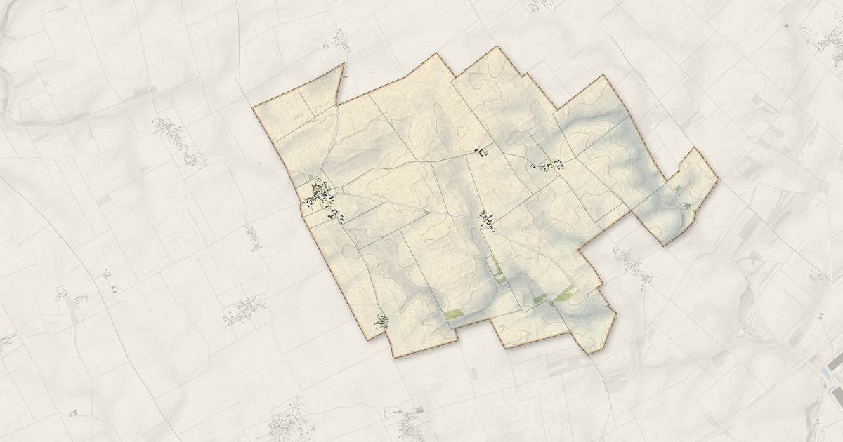 Portrait cartographique de Villexanton : relief, eau, forêts, bâti et voies, calculés à partir des données de l'IGN