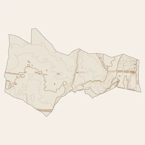 Bonson : courbes de niveau