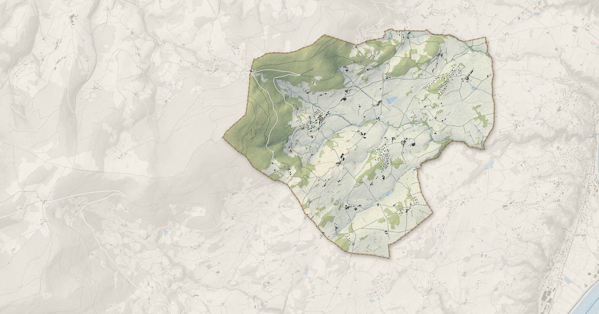 Portrait cartographique de Chuyer : relief, eau, forêts, bâti et voies, calculés à partir des données de l'IGN