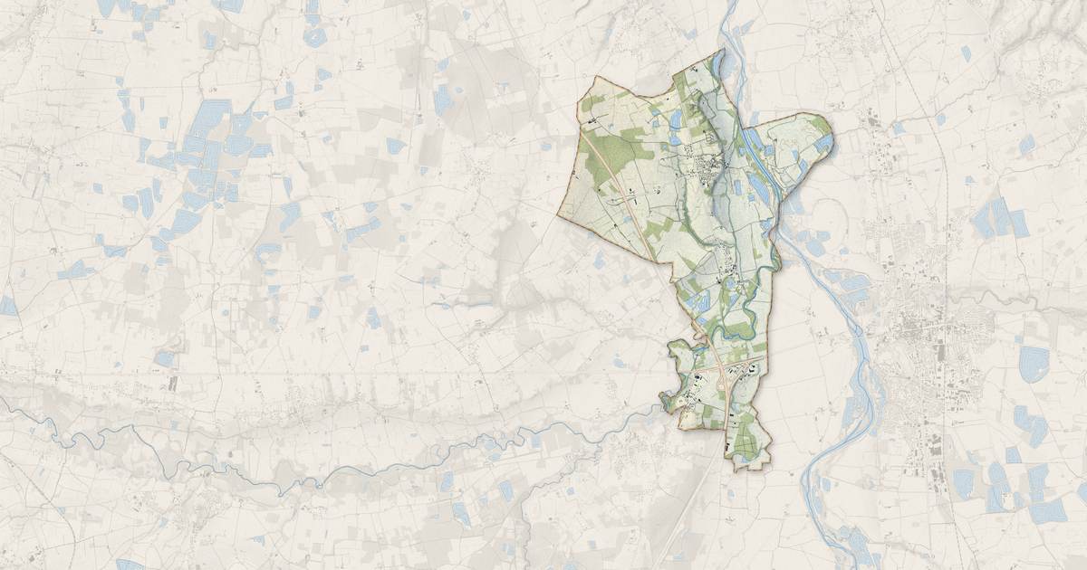 Portrait cartographique de Cleppé : relief, eau, forêts, bâti et voies, calculés à partir des données de l'IGN