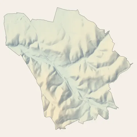 La Fouillouse : relief