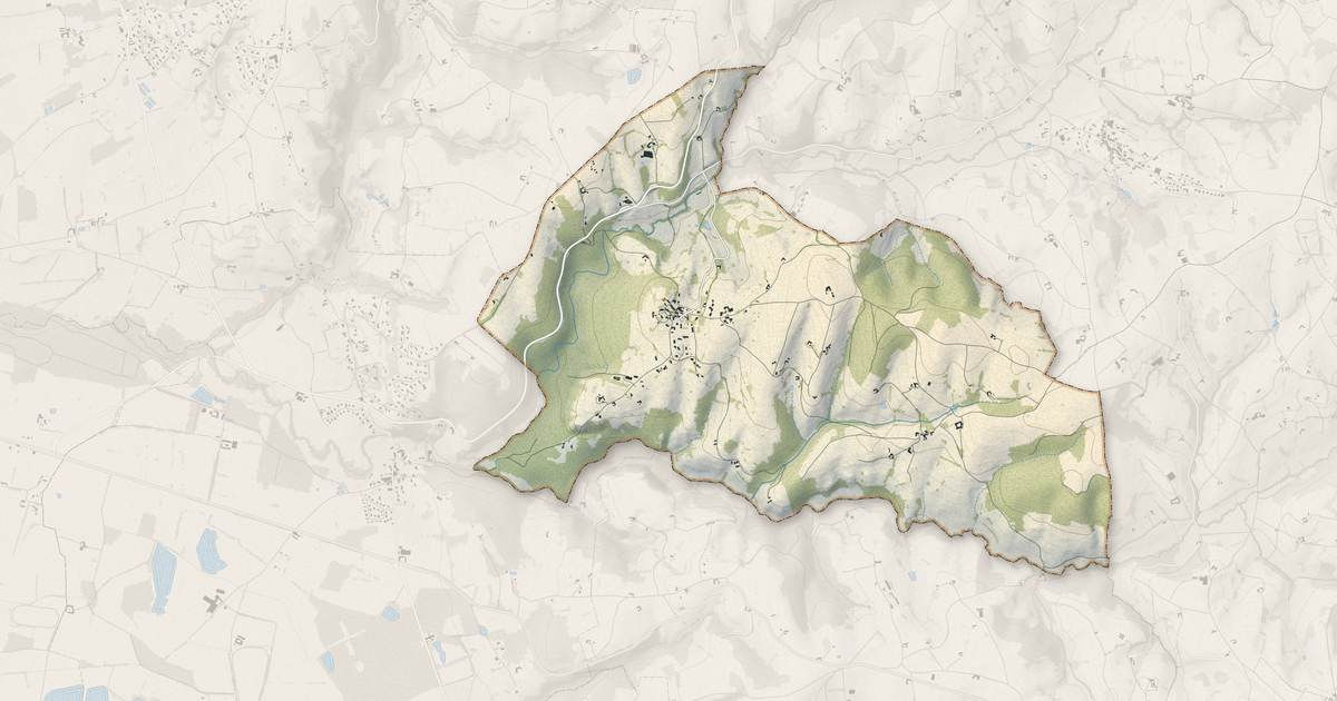 Portrait cartographique de Jas : relief, eau, forêts, bâti et voies, calculés à partir des données de l'IGN
