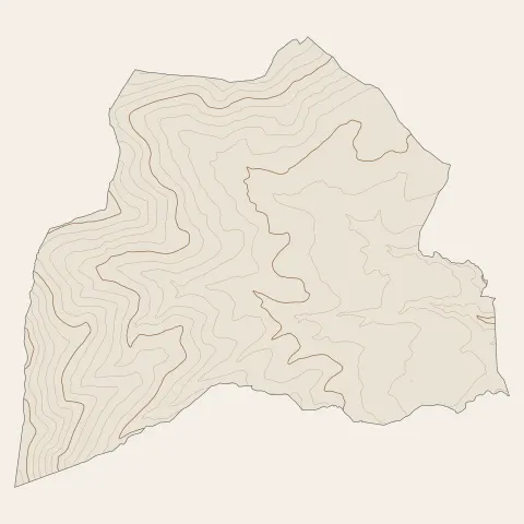 Pélussin : courbes de niveau