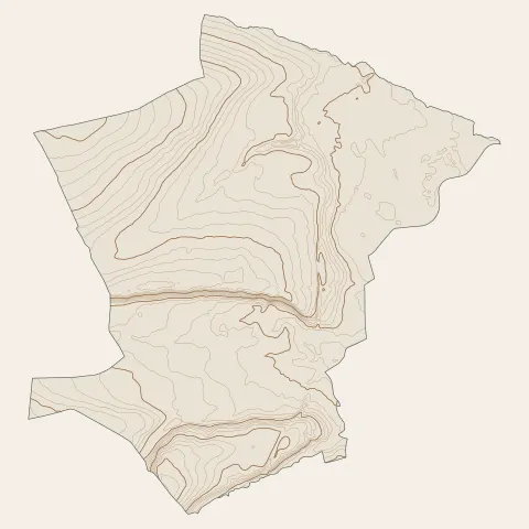 Riorges : courbes de niveau