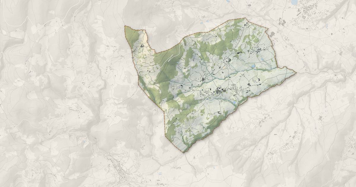 Portrait cartographique de Saint-Appolinard : relief, eau, forêts, bâti et voies, calculés à partir des données de l'IGN