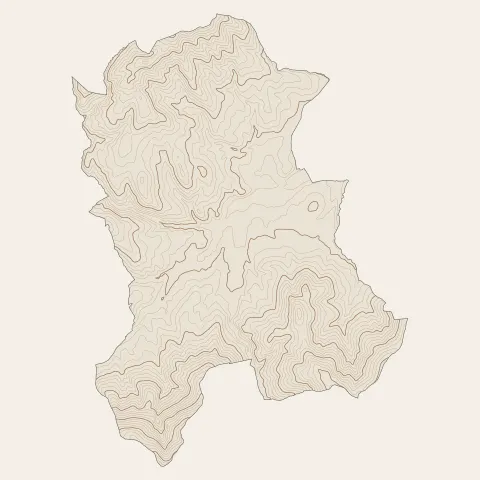 Saint-Chamond : courbes de niveau