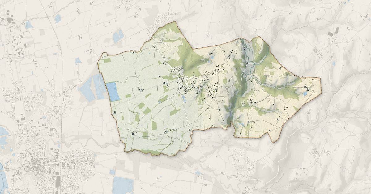 Portrait cartographique de Salvizinet : relief, eau, forêts, bâti et voies, calculés à partir des données de l'IGN