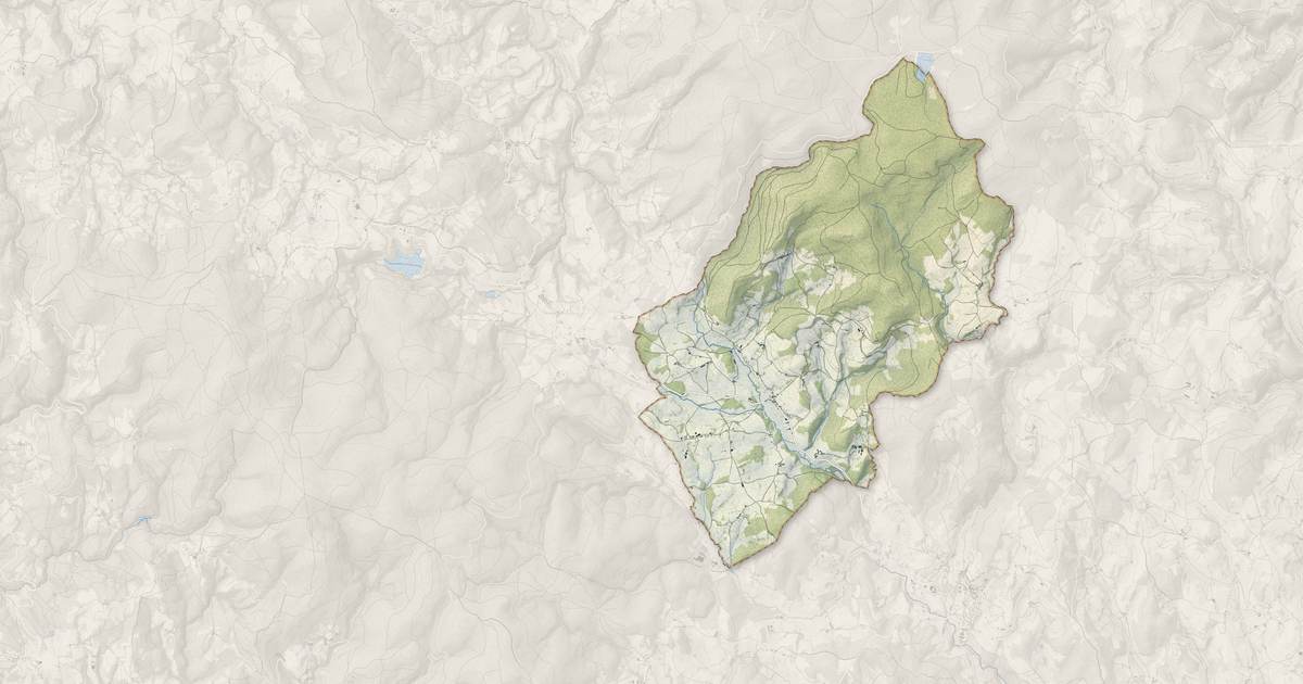 Portrait cartographique de La Tuilière : relief, eau, forêts, bâti et voies, calculés à partir des données de l'IGN