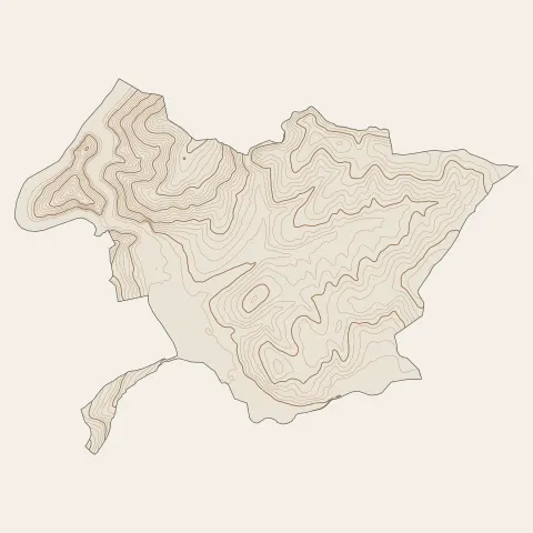 Unieux : courbes de niveau