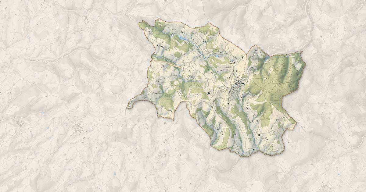 Portrait cartographique de Violay : relief, eau, forêts, bâti et voies, calculés à partir des données de l'IGN