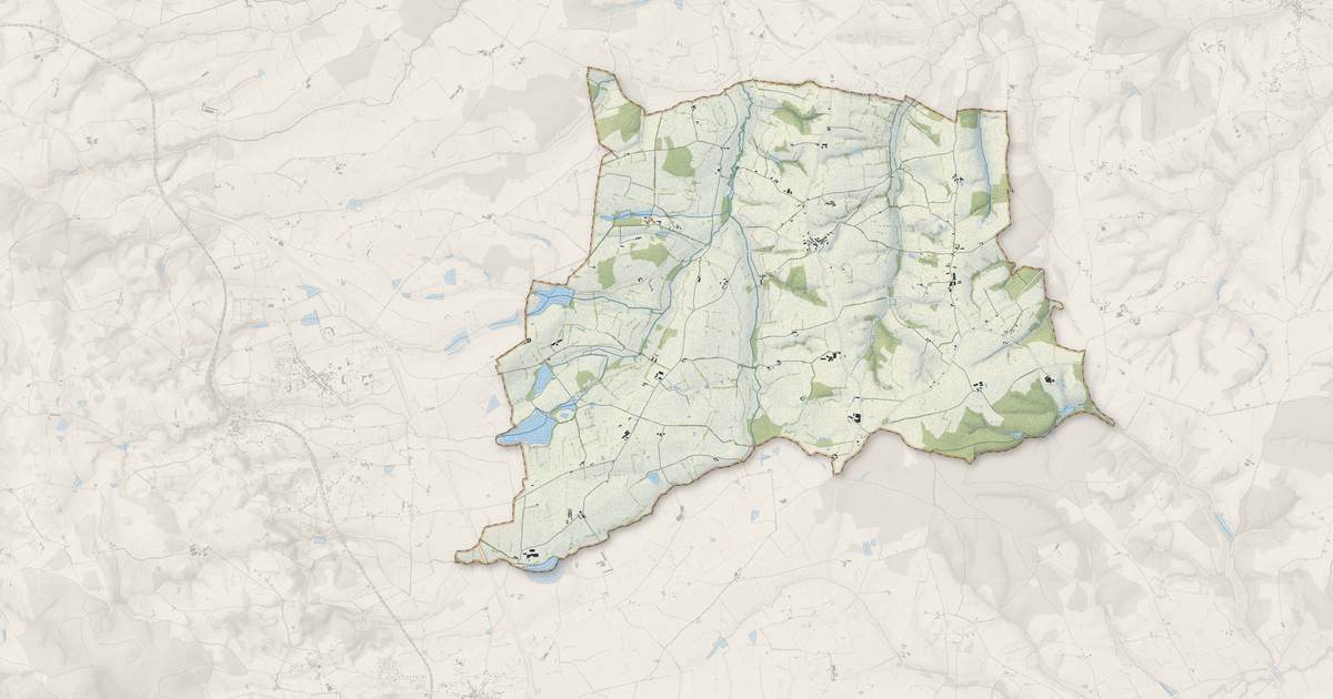 Portrait cartographique de Vivans : relief, eau, forêts, bâti et voies, calculés à partir des données de l'IGN