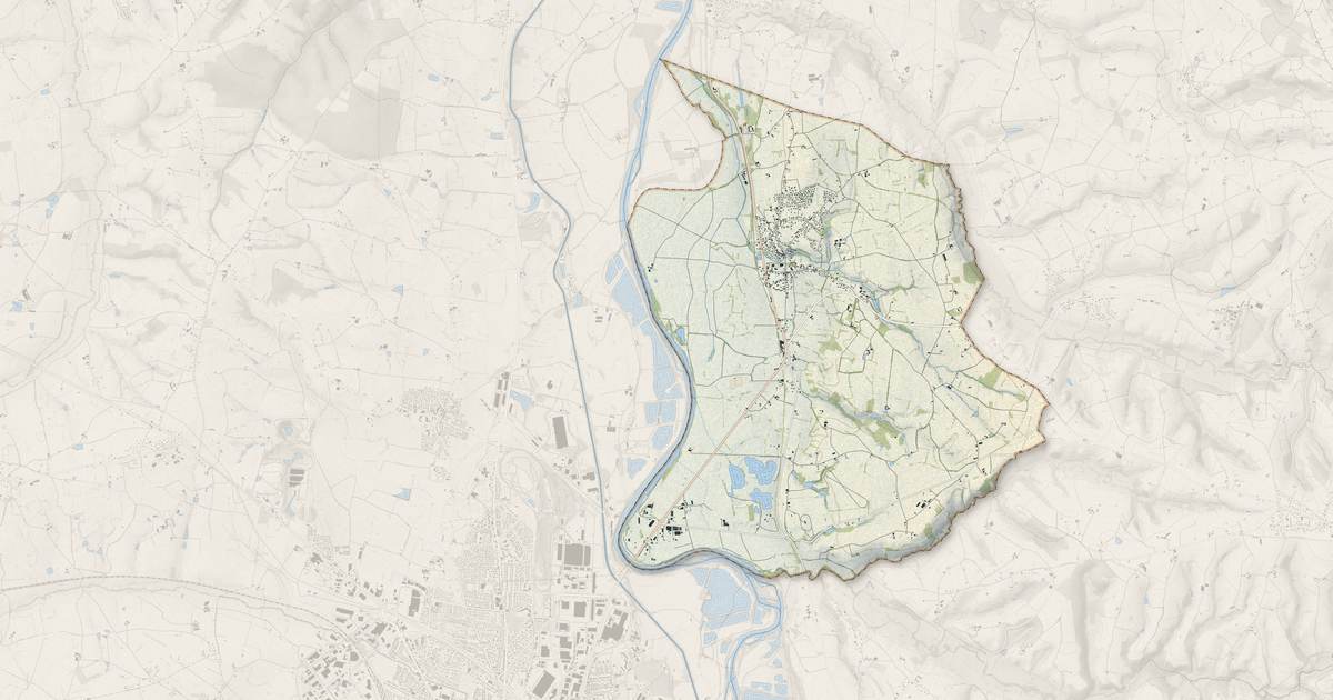 Portrait cartographique de Vougy : relief, eau, forêts, bâti et voies, calculés à partir des données de l'IGN