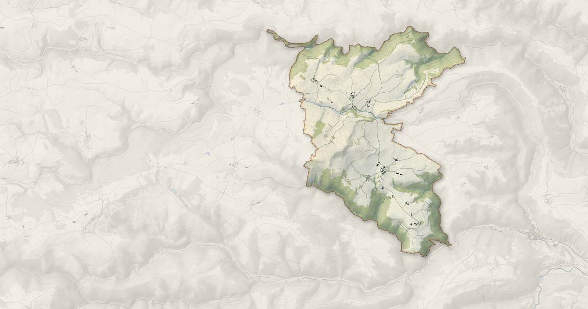 Portrait cartographique de Autrac : relief, eau, forêts, bâti et voies, calculés à partir des données de l'IGN