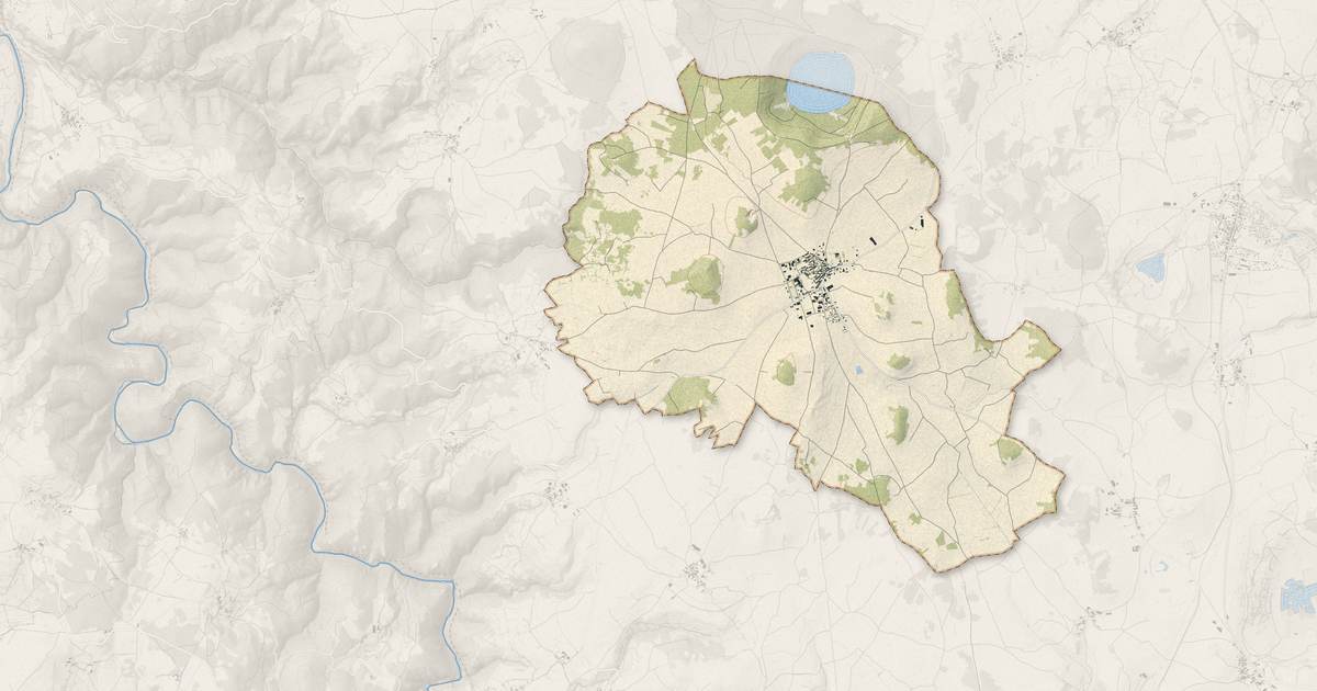 Portrait cartographique de Le Bouchet-Saint-Nicolas : relief, eau, forêts, bâti et voies, calculés à partir des données de l'IGN