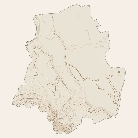 Brioude : courbes de niveau