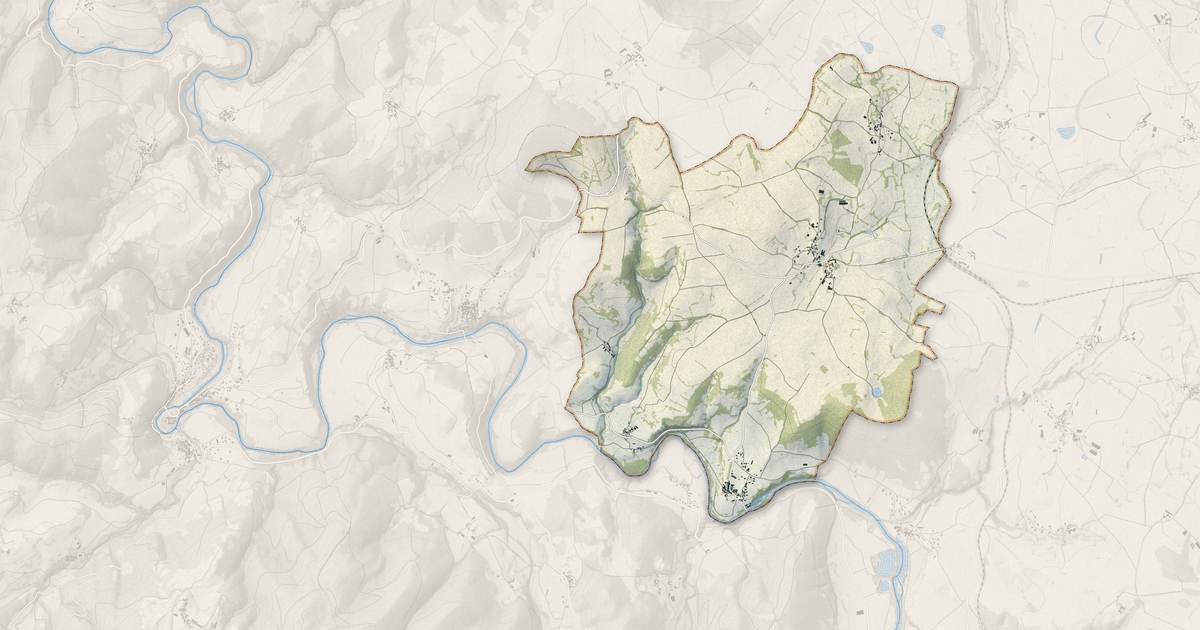 Portrait cartographique de Cerzat : relief, eau, forêts, bâti et voies, calculés à partir des données de l'IGN