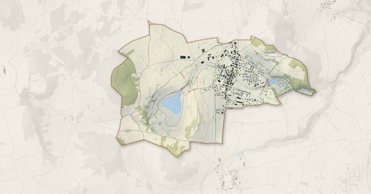 Portrait cartographique de Costaros : relief, eau, forêts, bâti et voies, calculés à partir des données de l'IGN