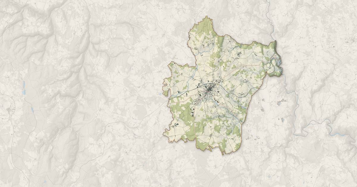 Portrait cartographique de Craponne-sur-Arzon : relief, eau, forêts, bâti et voies, calculés à partir des données de l'IGN