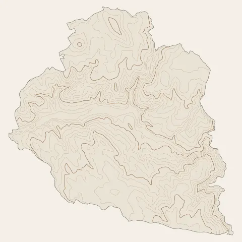 Dunières : courbes de niveau