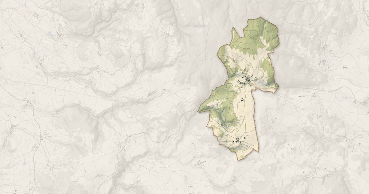 Portrait cartographique de Fix-Saint-Geneys : relief, eau, forêts, bâti et voies, calculés à partir des données de l'IGN