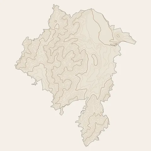 Langeac : courbes de niveau