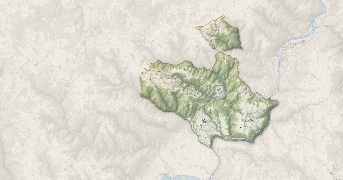 Portrait cartographique de Malvalette : relief, eau, forêts, bâti et voies, calculés à partir des données de l'IGN