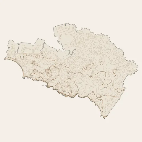 Batz-sur-Mer : courbes de niveau