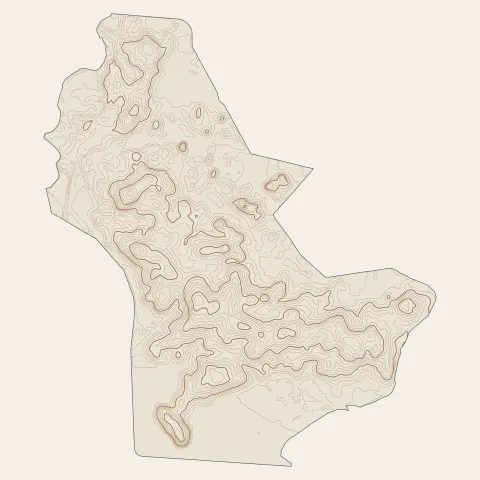 Besné : courbes de niveau