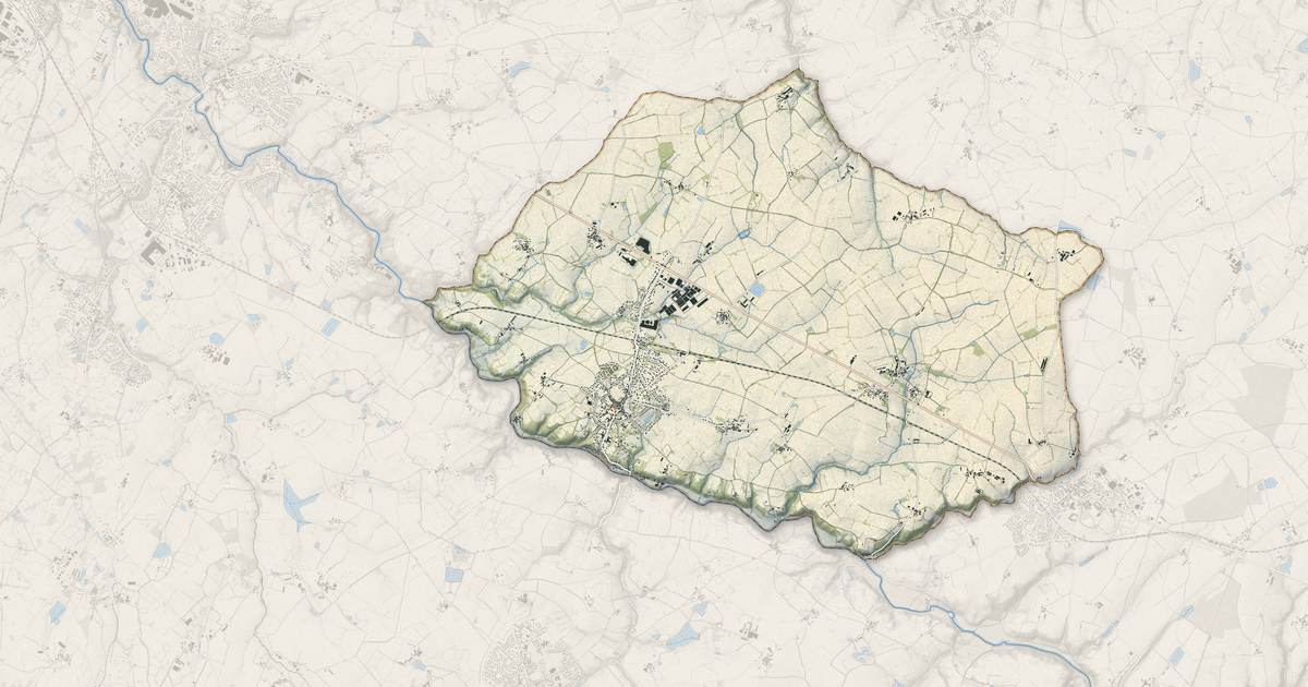 Portrait cartographique de Boussay : relief, eau, forêts, bâti et voies, calculés à partir des données de l'IGN