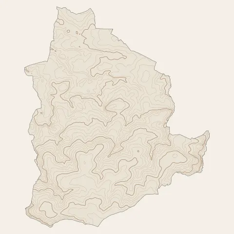 Bouvron : courbes de niveau