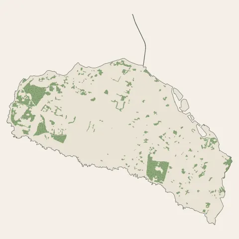 Le Croisic : bois, forêts et landes