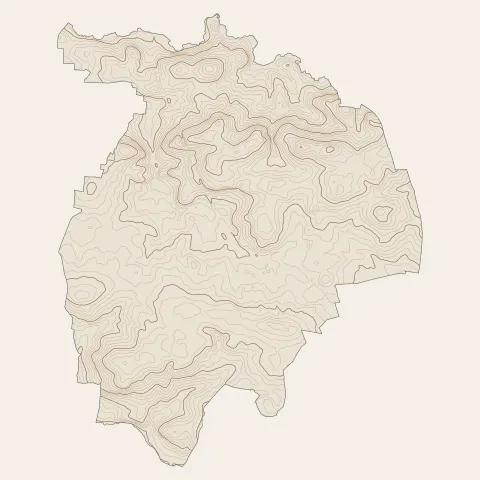 Derval : courbes de niveau