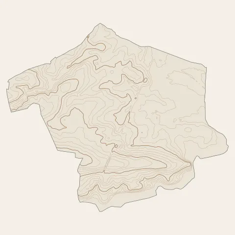 Drefféac : courbes de niveau